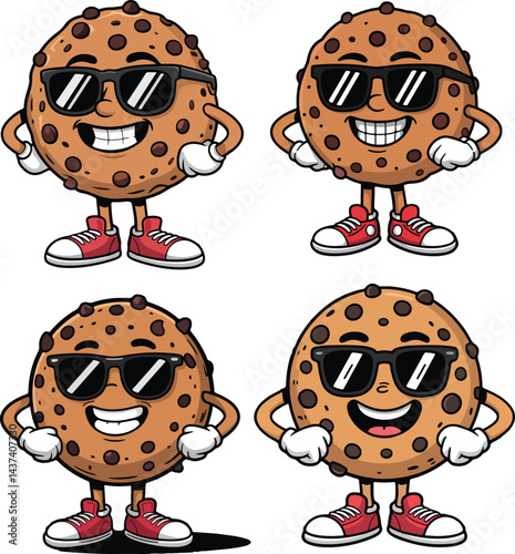 Cartoon Cookies Vector vector illustration
