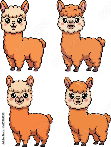 Alpaca Vector vector illustration