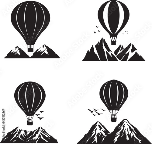 hot air balloon vector, balloon, air, hot, fly, sky, vector, travel, hot air balloon, illustration, basket, fun, flying, transportation, adventure, color, flight, design, transport, up, airship, icon,
