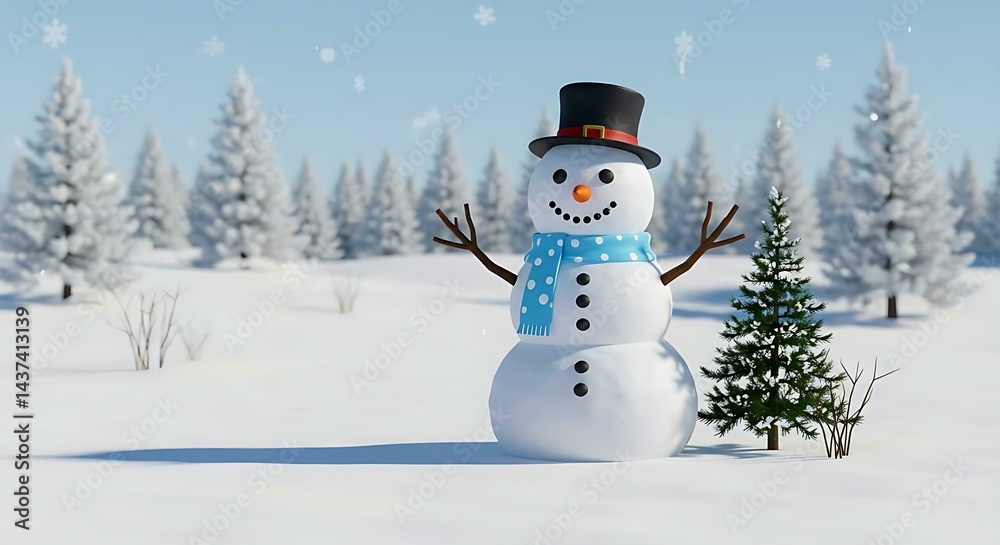 3D Snow Man for kids 3D Snow Man for kids