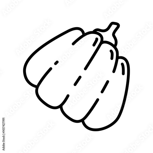 Doodle Style Pumpkin Icon Pack for Fall Season, Halloween, and Hearty Cooking Designs