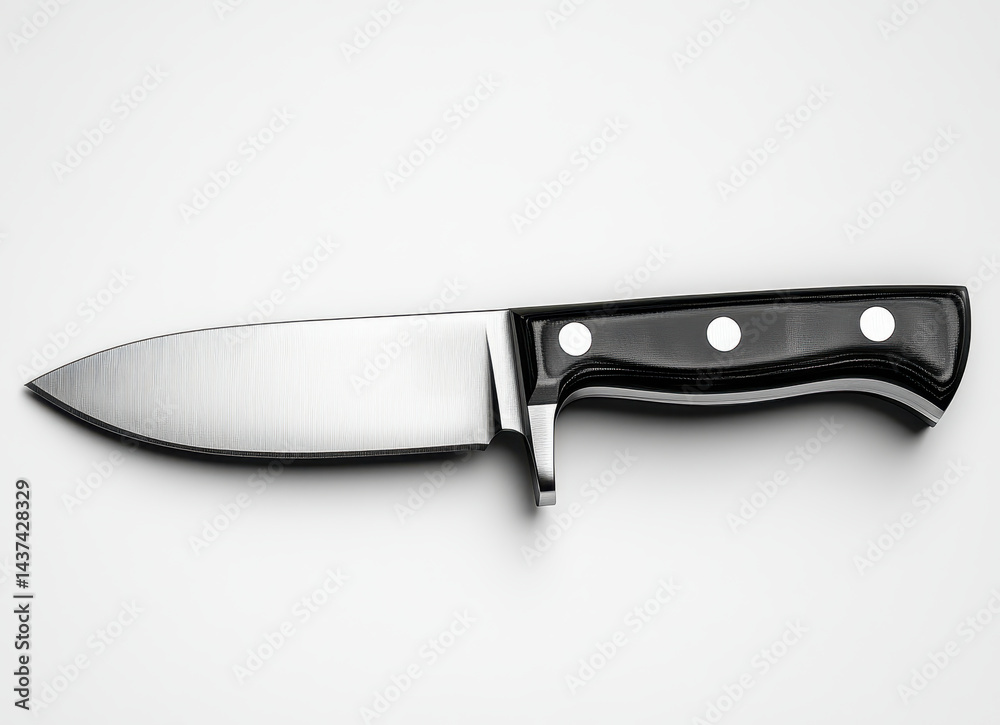 Sleek and Durable High-Quality Chef Knife Isolated on White Background for Precision Cooking and Kitchen Tasks Sleek and Durable High-Quality Chef Knife Isolated on White Background for Precision Cooking and Kitchen Tasks
