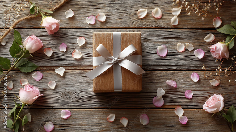 Elegant Gift Box with Festive Accents Elegant Gift Box with Festive Accents