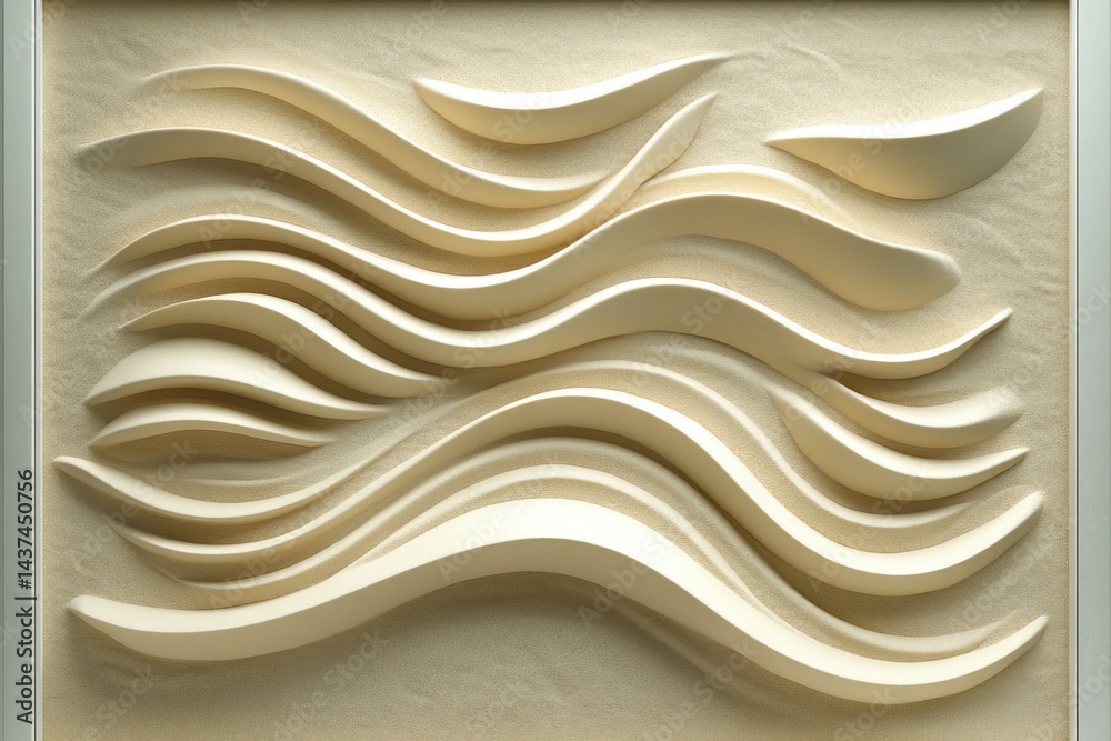 Obraz premium Abstract Relief Waves