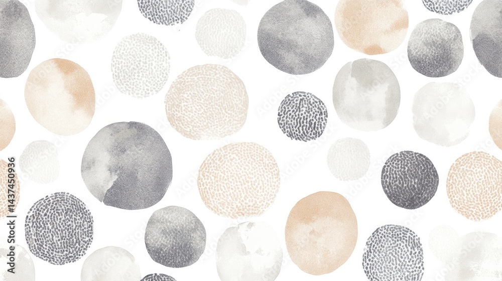 Abstract watercolor circle pattern Abstract watercolor circle pattern