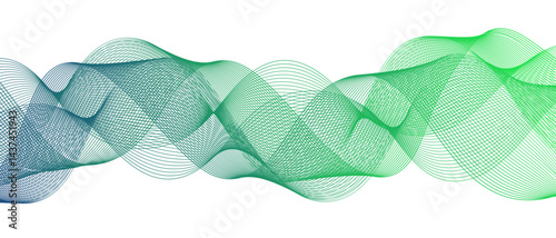 Abstract colorful glowing wave curved lines background. Frequency sound wave lines and technology curve lines. Wavy banner, template design. Flowing line wave pattern .