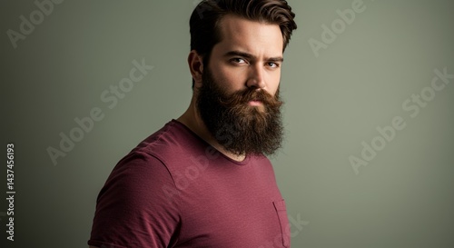 Portrait of a Man with a Full Beard