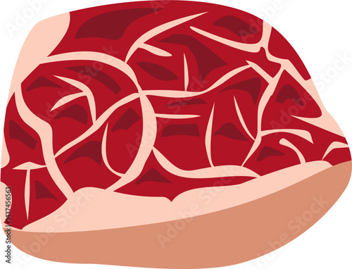 Raw meats. Qurban meat slice.