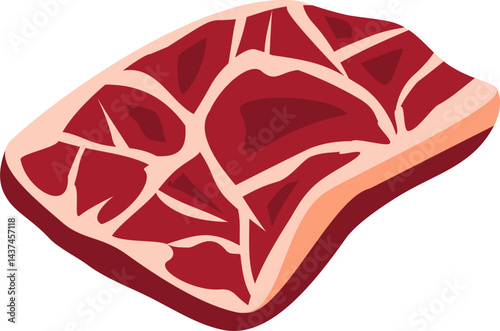 Raw meats. Qurban meat slice.
