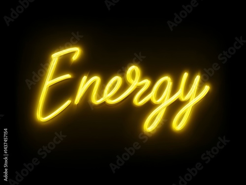 energetic script text 