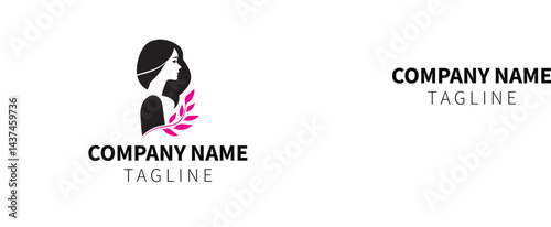 Skincare concept logo design, Beauty logo