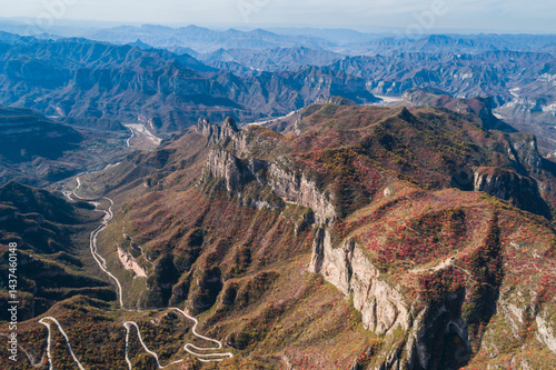 Autumn in the Taihang Mountains of China