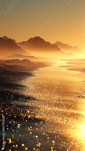 sunset over the sea