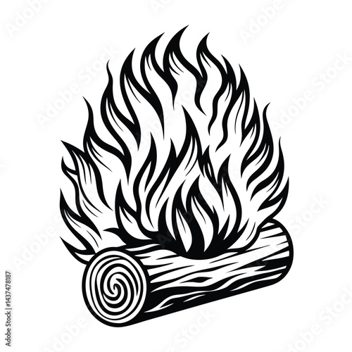 fire flame silhouette