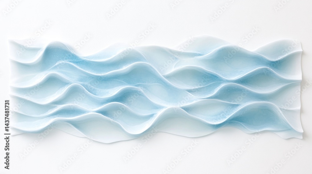 Fototapeta premium Abstract sculpted wave design