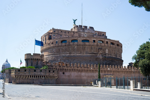 castel sant'anglelo in rome taken from a walk near the vatican. now an ancient religious powerhouse and summer home of the pope