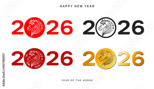 logo design , Lunar new year, New Year 2026