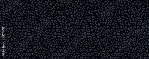 Black Leopard Print Seamless Pattern – 8K Pantone Style