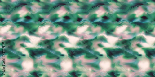 Surreal Organic Watercolor Blur – Emerald and Rose Tones