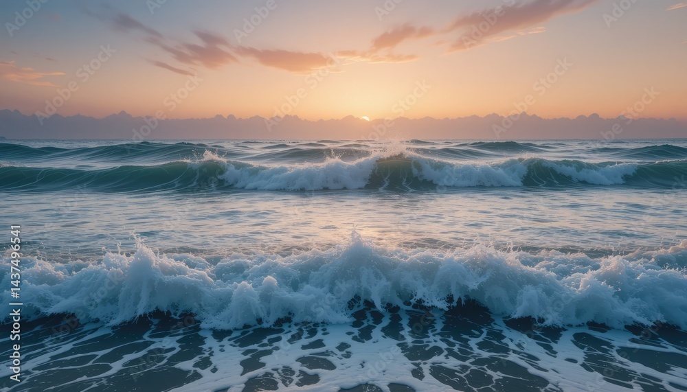 Fototapeta premium sunrise over the sea