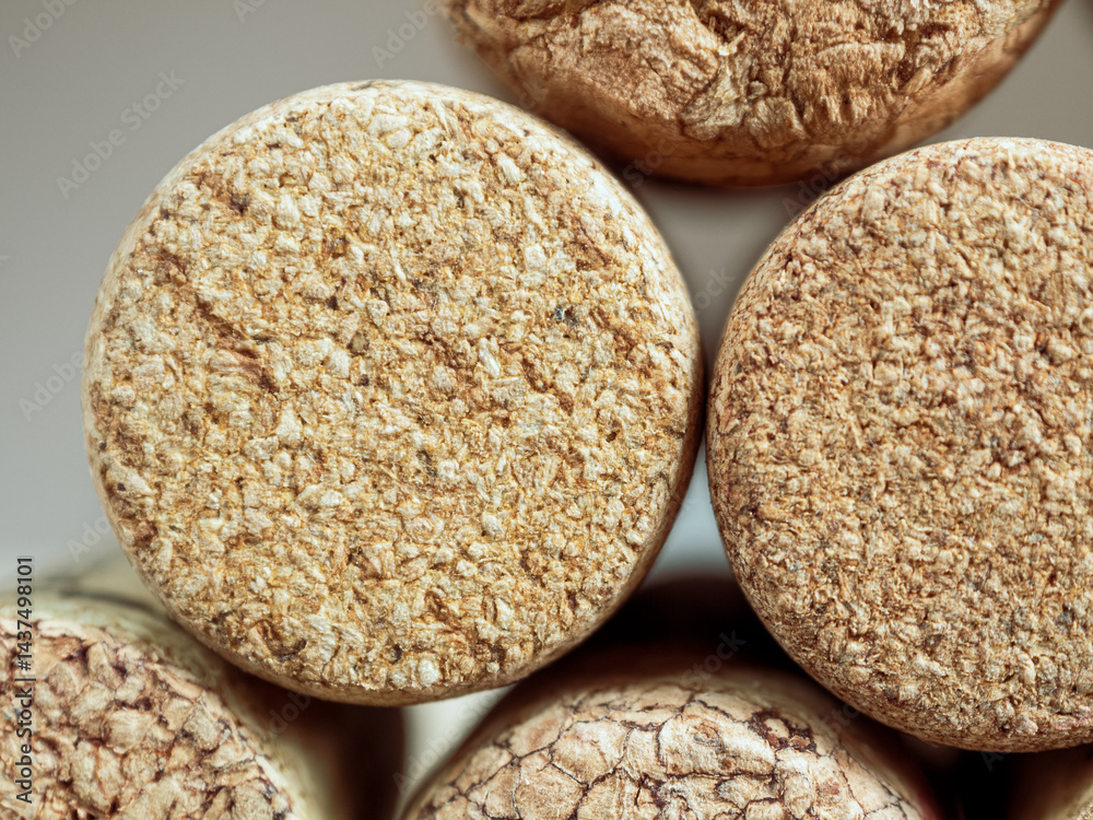 Wine cork background with unique relief and natural shades, perfect for wine themes and décor. Wine cork background with unique relief and natural shades, perfect for wine themes and décor.