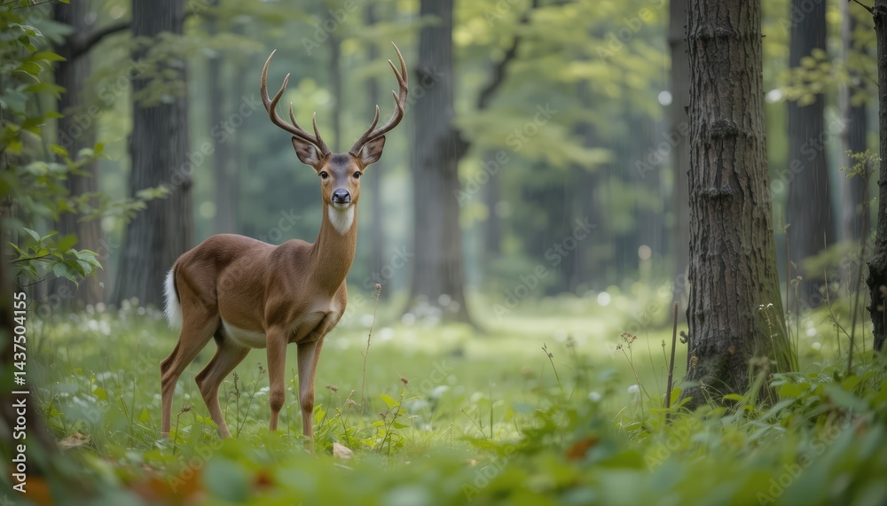 Fototapeta premium deer in the forest