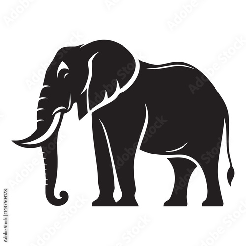 Premium-grade elephant silhouette vector for upscale design projects – elephant silhouette – elephant vector – elephant illustration – silhouette of elephant

