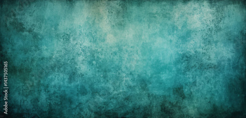 Teal Blue Grunge Texture Background – Abstract Vintage Painted Wall Backdrop for Website, Poster, Graphic Design, and Artistic Projects