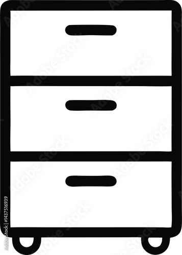 Cabinet vector icon