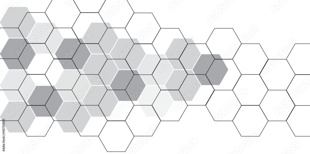Molecular structure abstract tech background. Illustration of geometric abstract background with hexagons pattern. Vector banner design with hexagons. Hexagonal background for digital technology. Molecular structure abstract tech background. Illustration of geometric abstract background with hexagons pattern. Vector banner design with hexagons. Hexagonal background for digital technology.