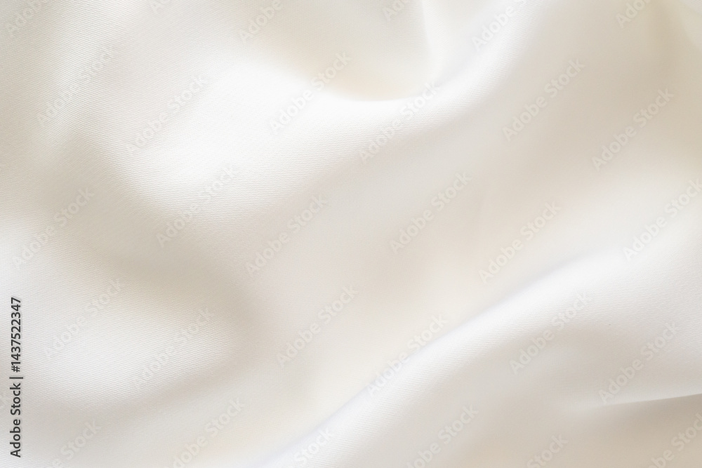 Obraz premium Abstract white fabric soft wave smooth texture surface background