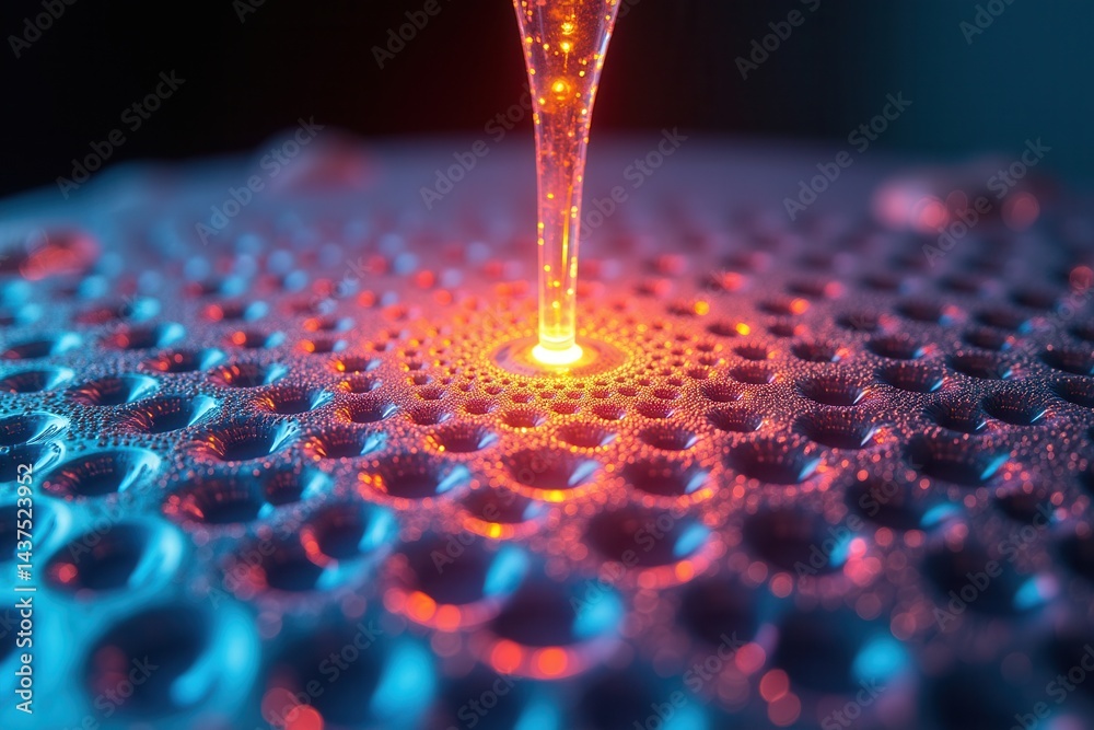 Laser melting metal with intricate patterns