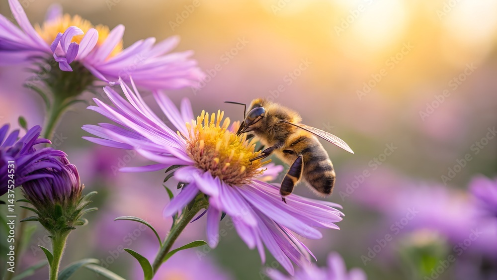 bee on a flower bee on a flower
