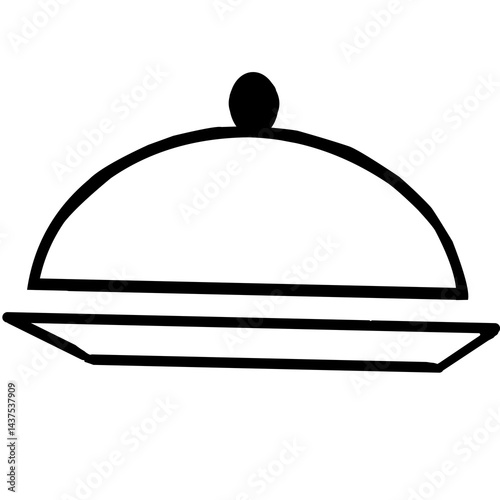 restaurant cloche icon