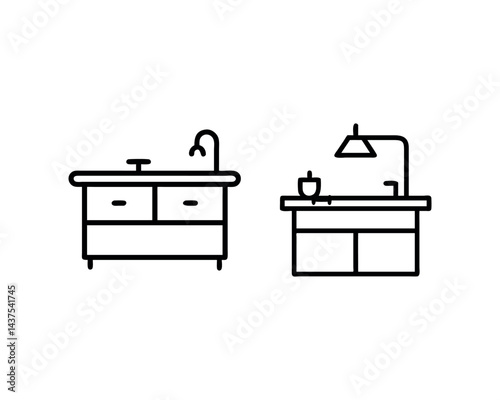 Sink Icon Vecto, kitchen, bathroom, plumbing, water, home, faucet, cleaning, washing, sink icon