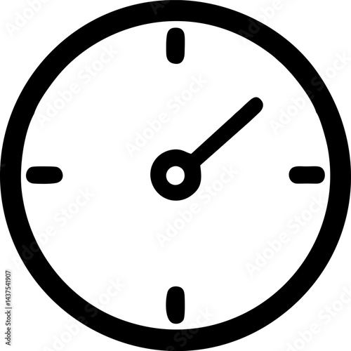A minimalist clock showing the time