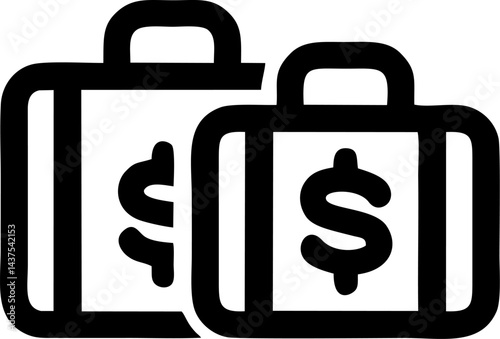 Briefcases full of money Wealth
