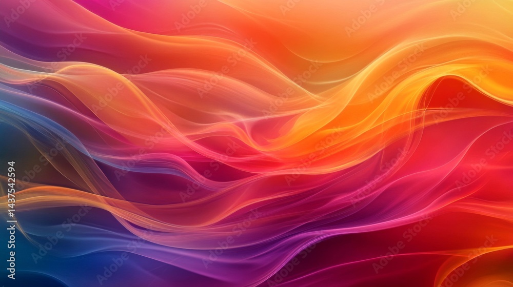 Abstract Colorful Waves Background Abstract Colorful Waves Background
