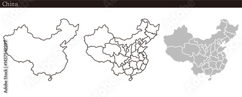 China Vector Map | Editable Illustrator AI File
