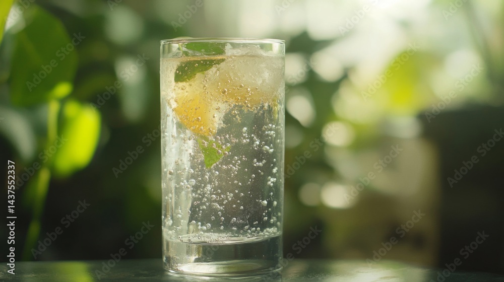 Refreshing Sparkling Water with Lemon and Mint Refreshing Sparkling Water with Lemon and Mint