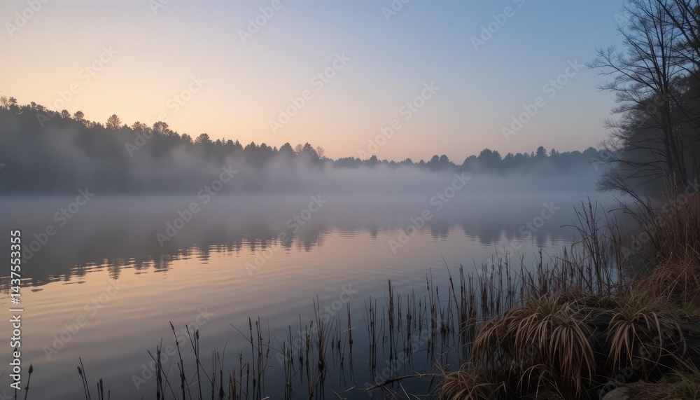 Obraz premium sunrise over the river