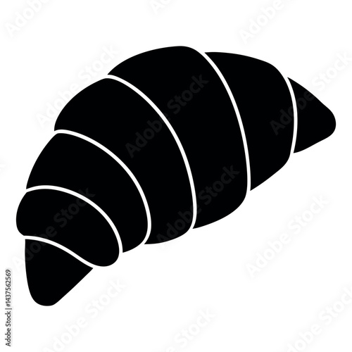 croissant vector illustration  on white background