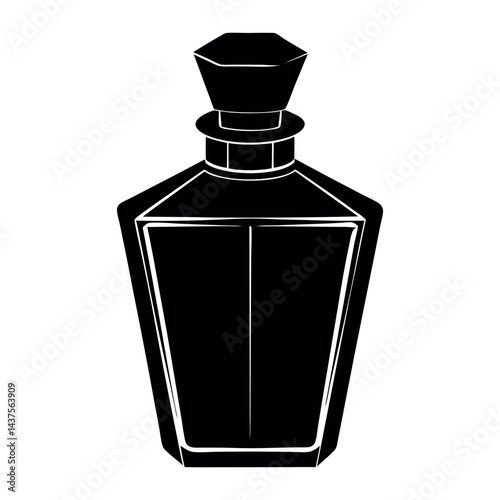 perfume bottle isolated on white