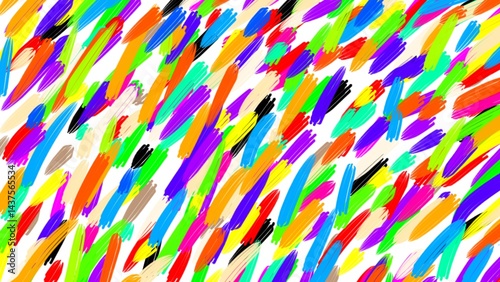 abstract consisting of colorful brushstrokes