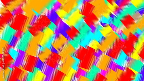 Rainbow rectangle abstract art background