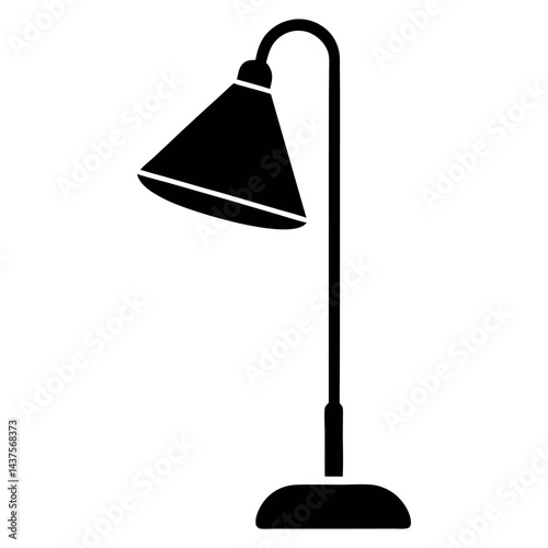 vector table lamp isolated on white