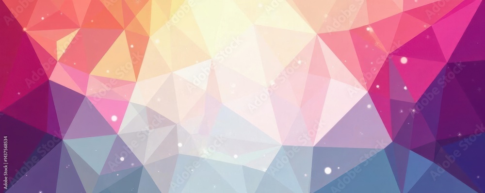 Obraz premium Abstract geometric triangles, modern backdrop , low poly, decoration