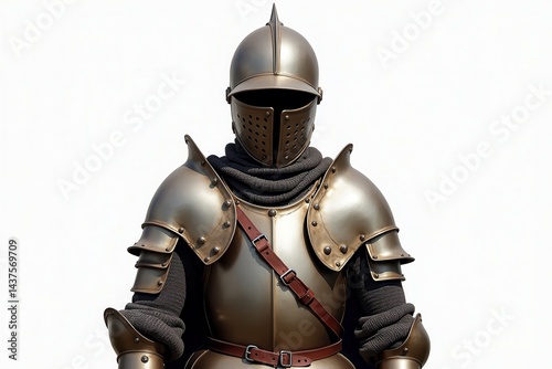 Medieval knight in full armor