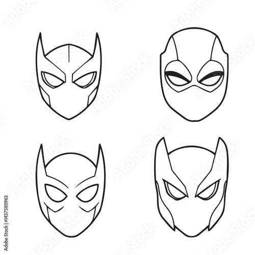 vector illustration of a mask