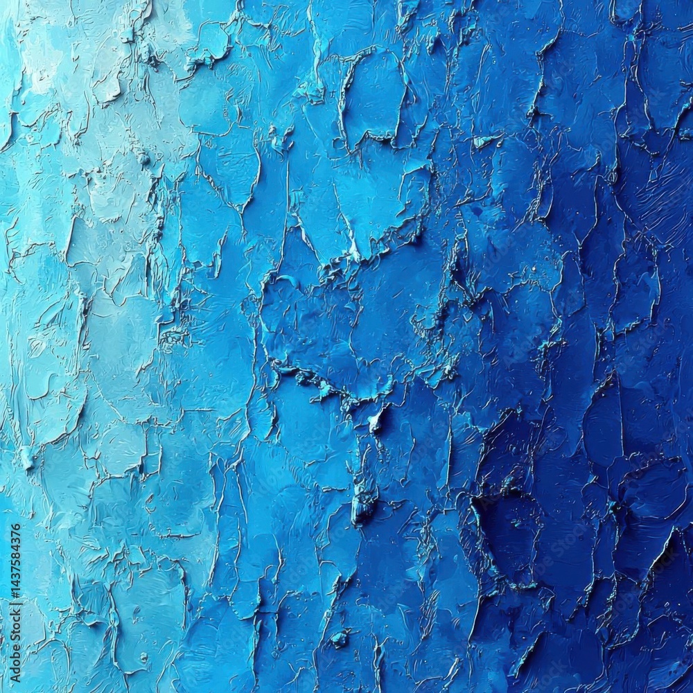 Obraz premium Blue Abstract Texture, Creates a Sense of Depth With its Bold Colors, Abstract Theme